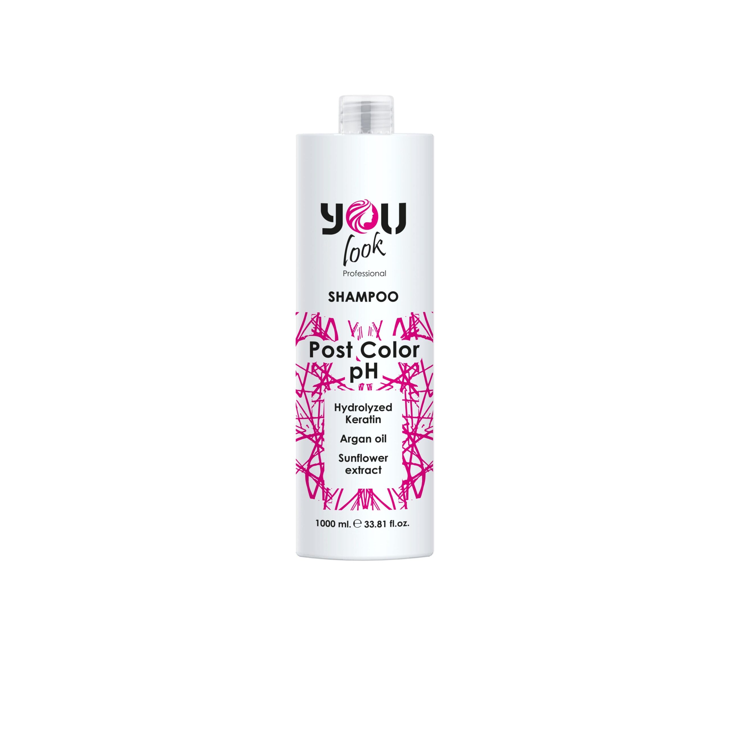 AA0359V02_YOUlook_Post color_shampoo_1L_3D_front-1 Шампунь з кислим ph - Зображення 1
