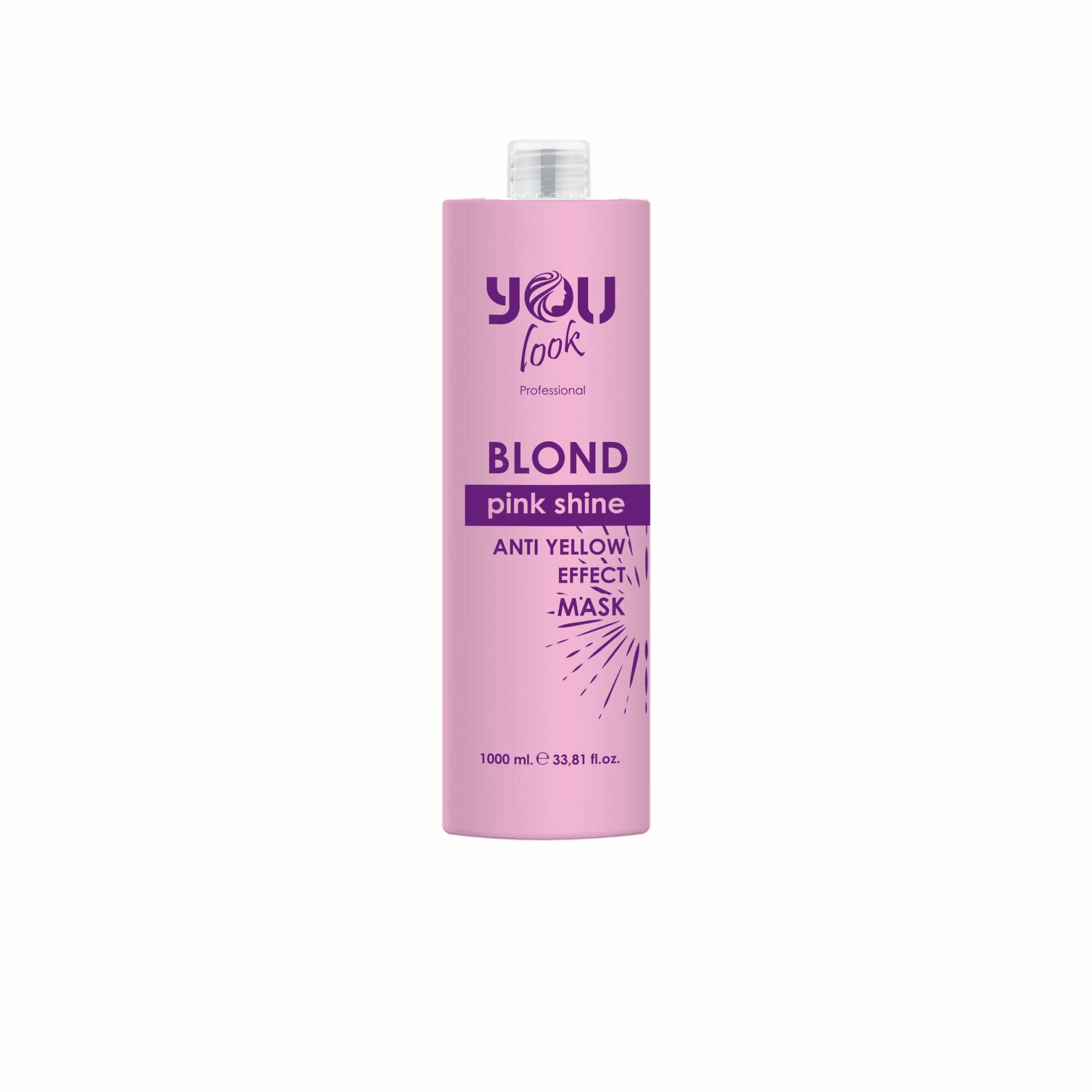 AA2535V02_YOUlook_BLOND_pink_mask_1L_3D_front-1 BLOND PINK SHINE MASK - Зображення 1