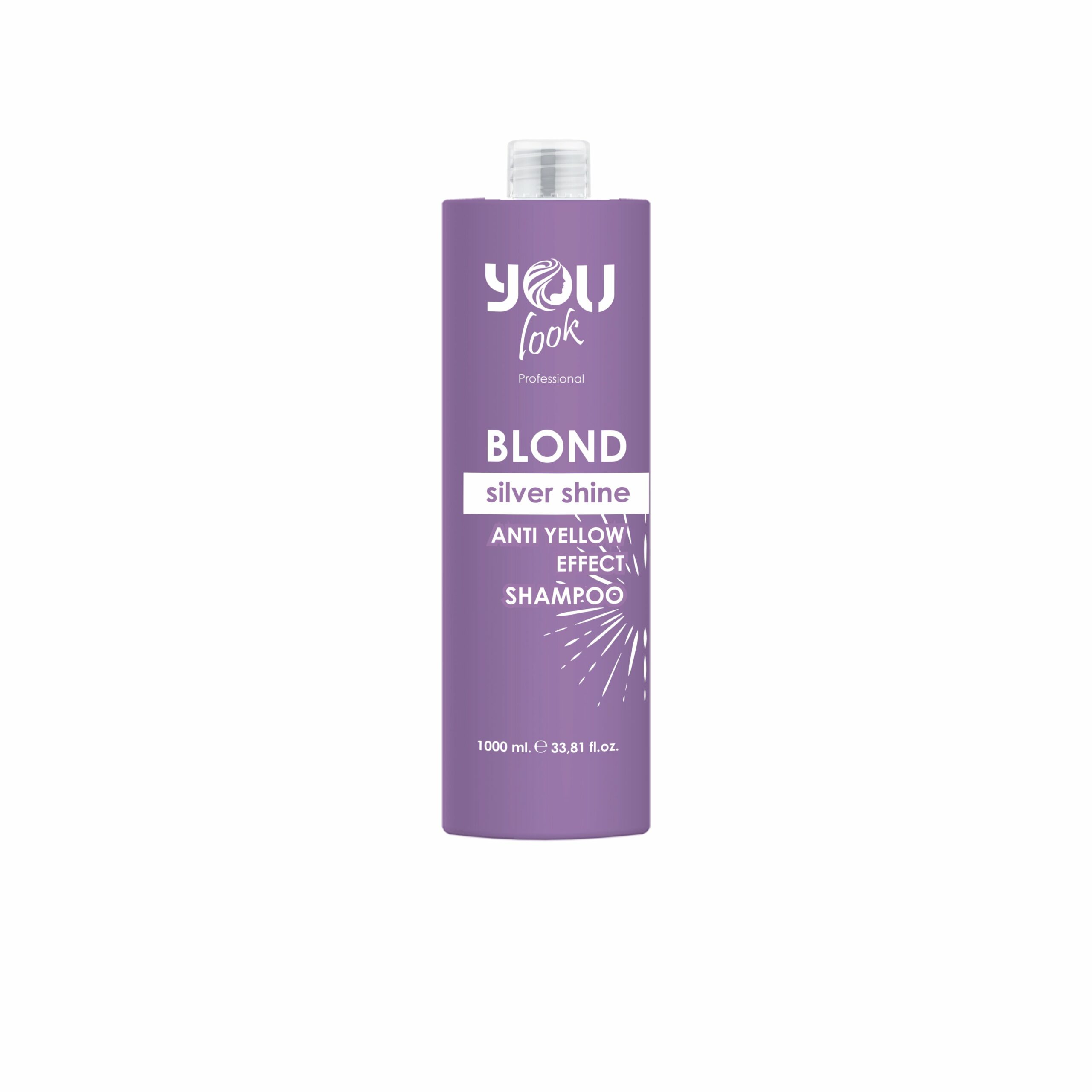 AA2536V02_YOUlook_BLOND_silver_shampoo_1L_3D_front-1 SILVER BLOND SHINE SHAMPOO - Image 1